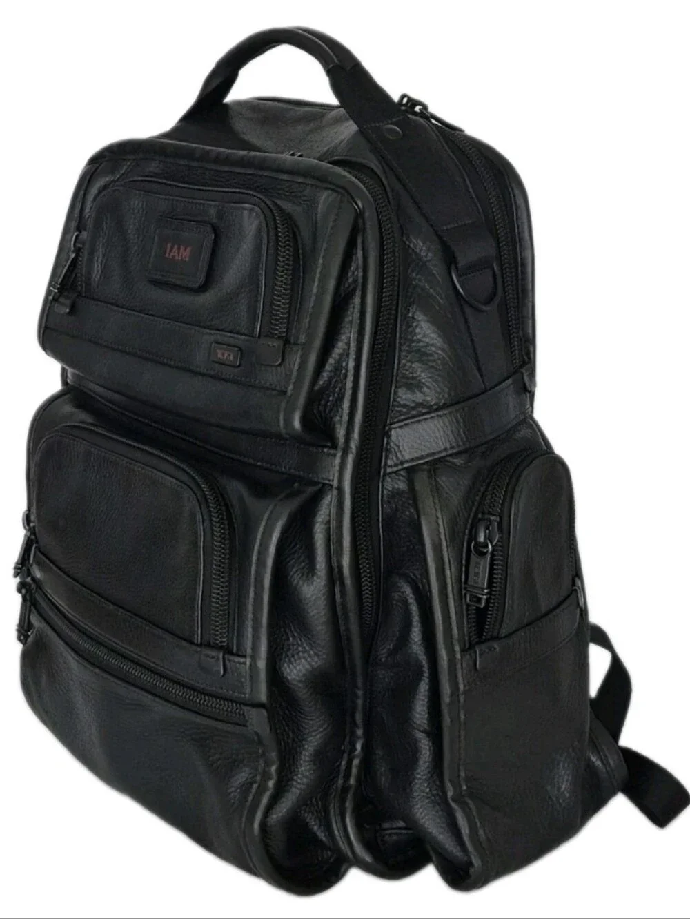 Tumi Alpha 2 Black Leather Backpack 96178DHR.